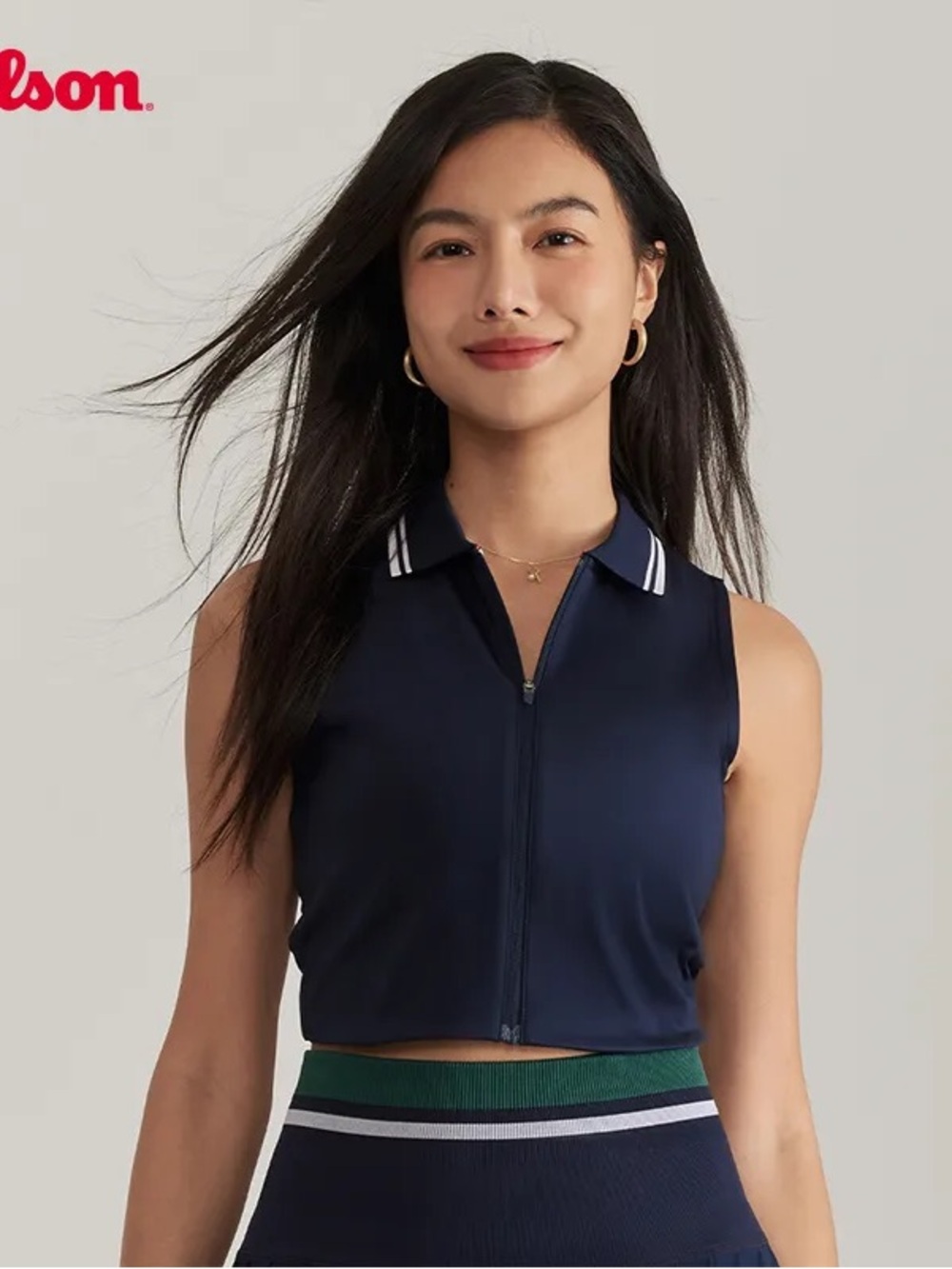 Wilson Women's Riverside Cropped Sleeveless Polo